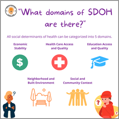 What domains of SDOH are there?